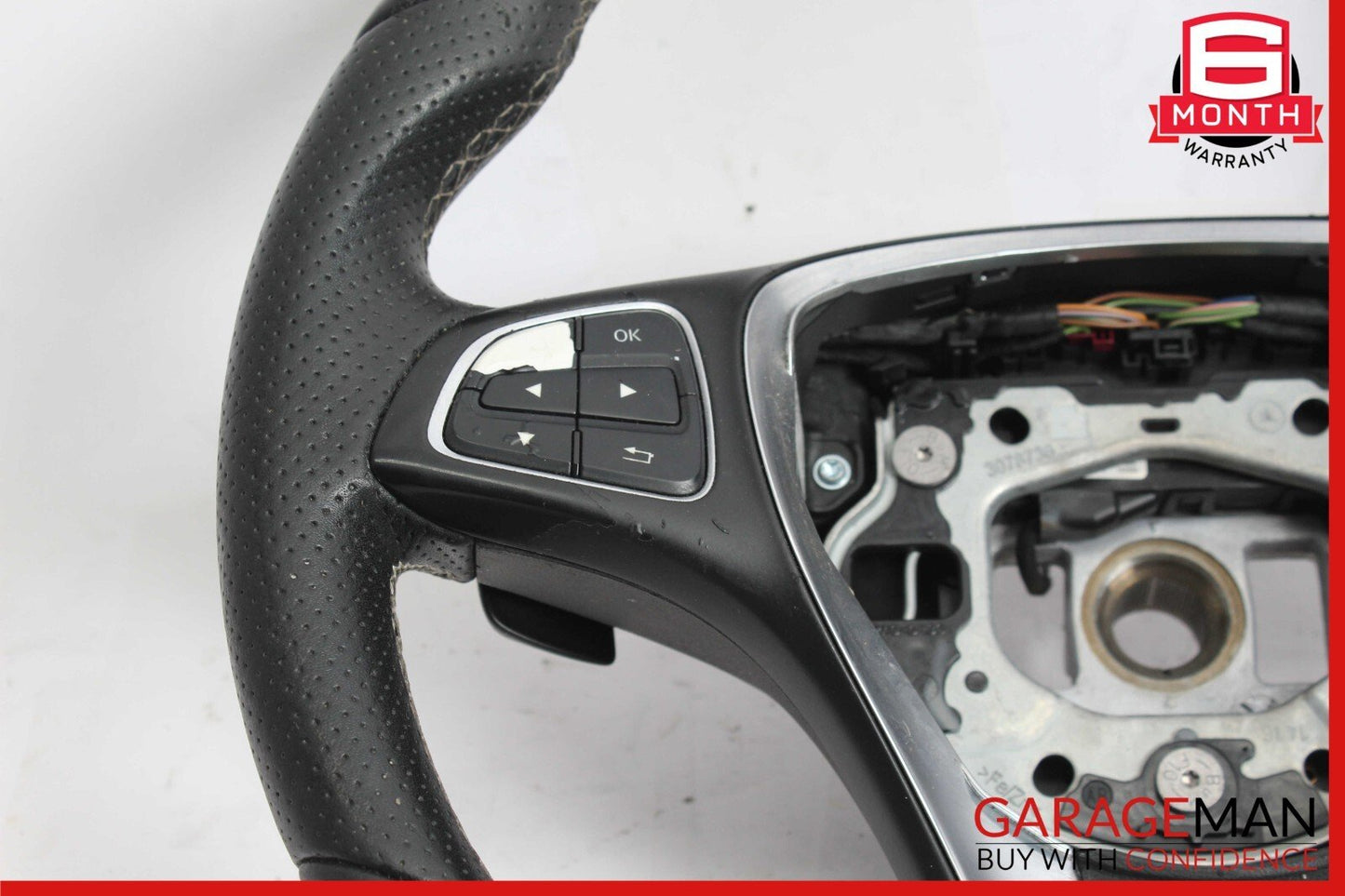 14-20 Mercedes W117 CLA250 GLA250 Steering Wheel w/ Paddle Shifters Assy OEM