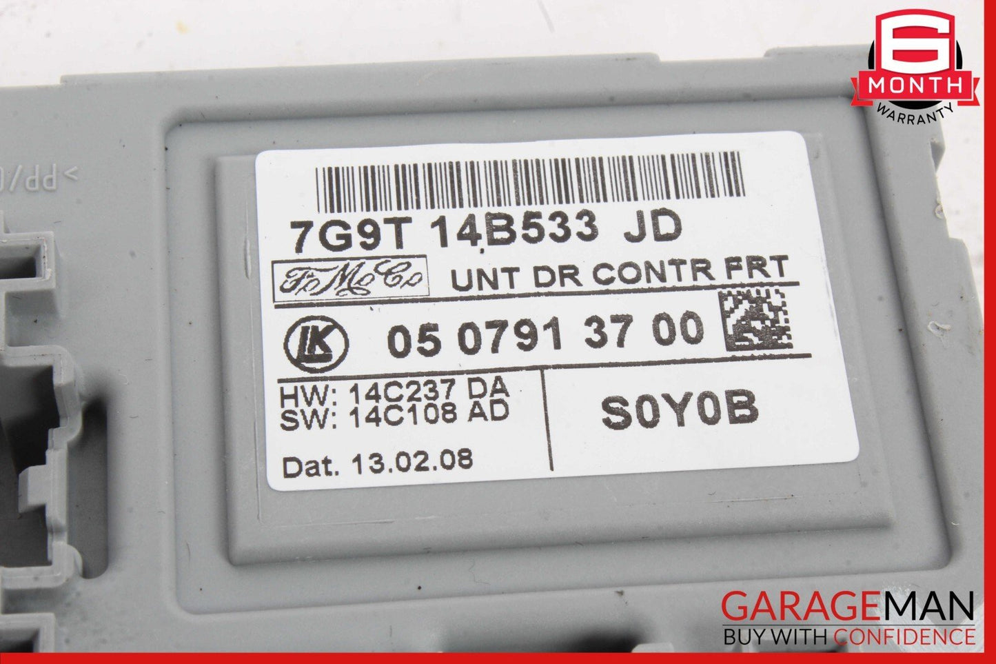 09-11 Jaguar XF Front Right Door Control Module 7G9T14B533JD OEM
