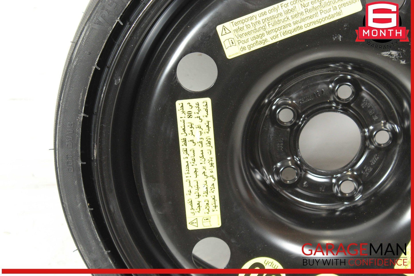 09-17 Audi SQ5 Emergency Spare Wheel Rim Tire 6 x 18 ET32 OEM