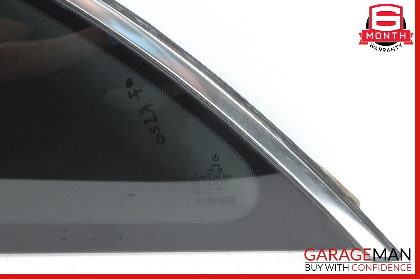 06-13 Mercedes W251 R320 Rear Left Side Door Quarter Window Auto Glass