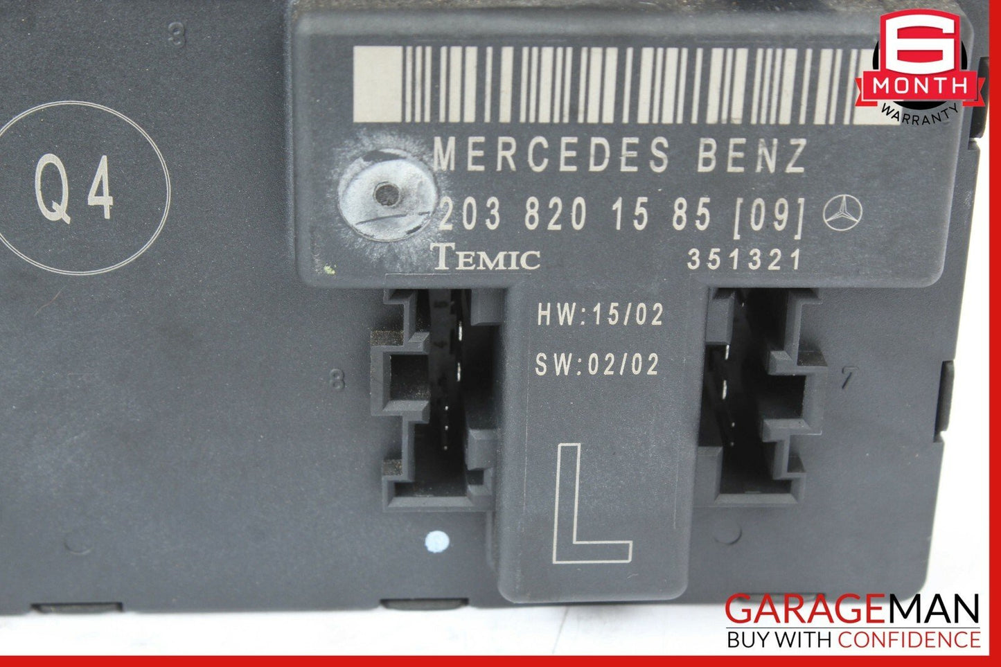 01-07 Mercedes W203 C230 C240 C320 Front Left Side Door Control Module Unit