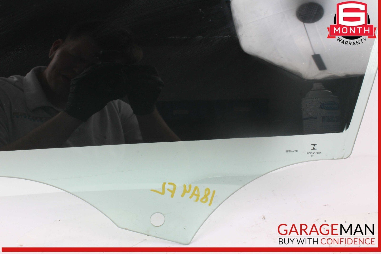 17-24 Audi A4 Front Left Driver Side Door Window Glass 8W0845201 OEM