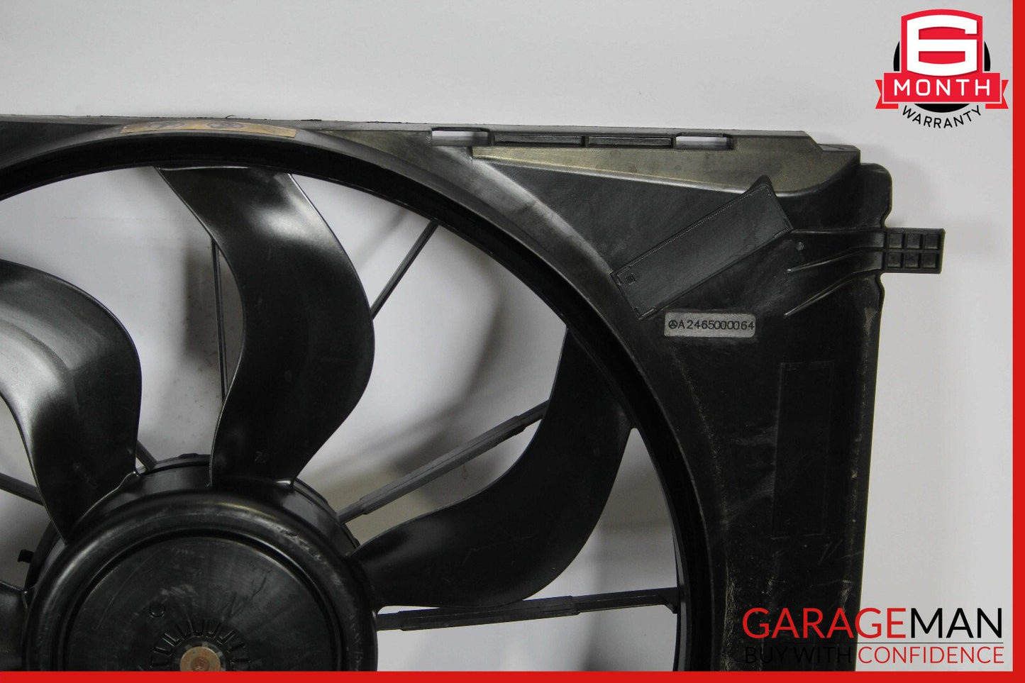 12-20 Mercedes R172 SLK250 Engine Radiator Cooling Fan Motor Shroud Assy