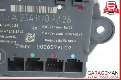 08-14 Mercedes W204 C300 C350 Rear Left Side Door Control Module 2048702326 OEM
