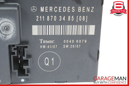 07-09 Mercedes W211 E350 E550 Rear Right Passenger Side Door Control Module OEM