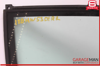 17-20 BMW 530E Rear Right Passenger Side Door Quarter Window Glass OEM