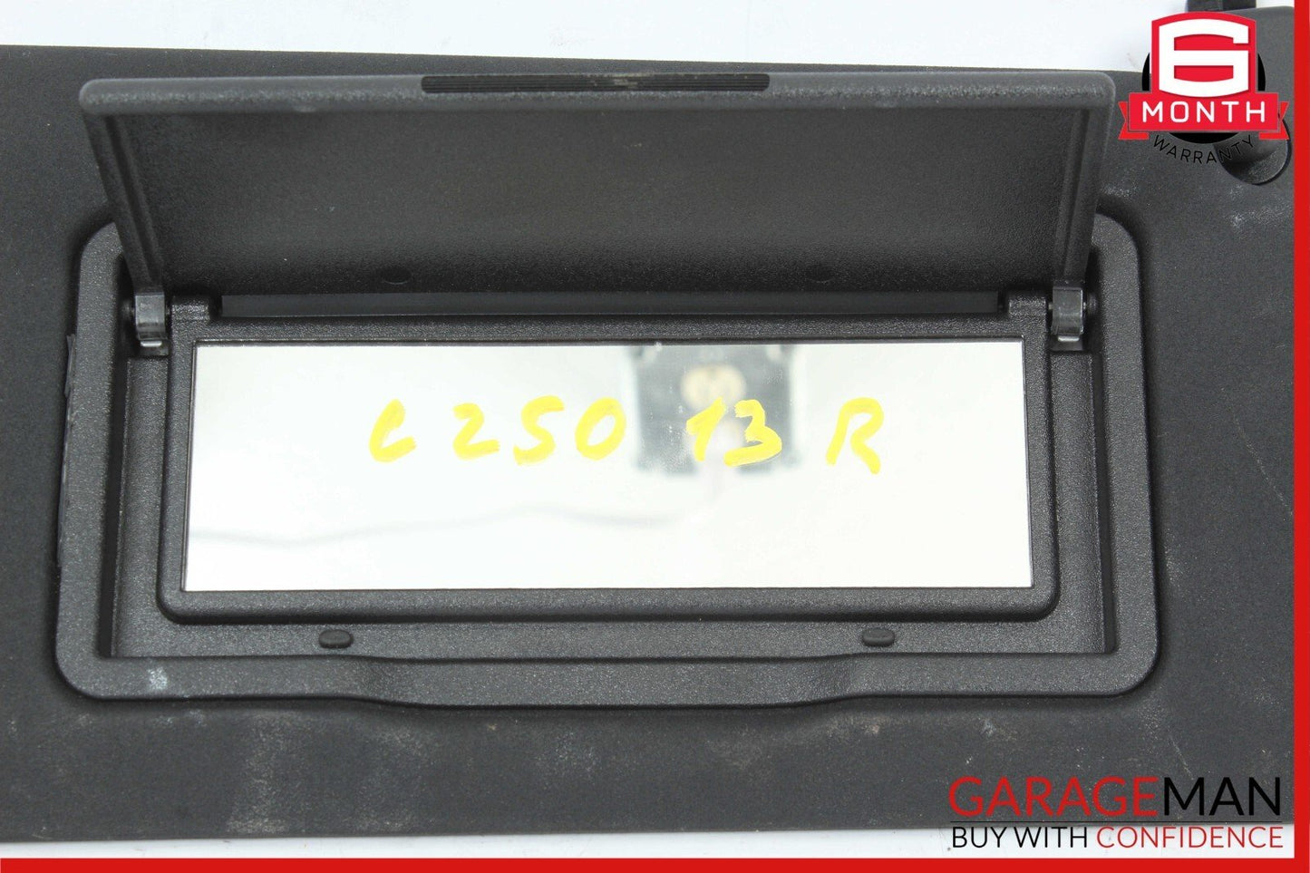 08-14 Mercedes W204 C250 Front Right Passenger Sun Visor Sunvisor Shade Black