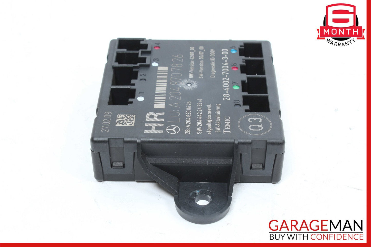08-14 Mercedes W204 C300 C350 Rear Right Side Door Control Module OEM