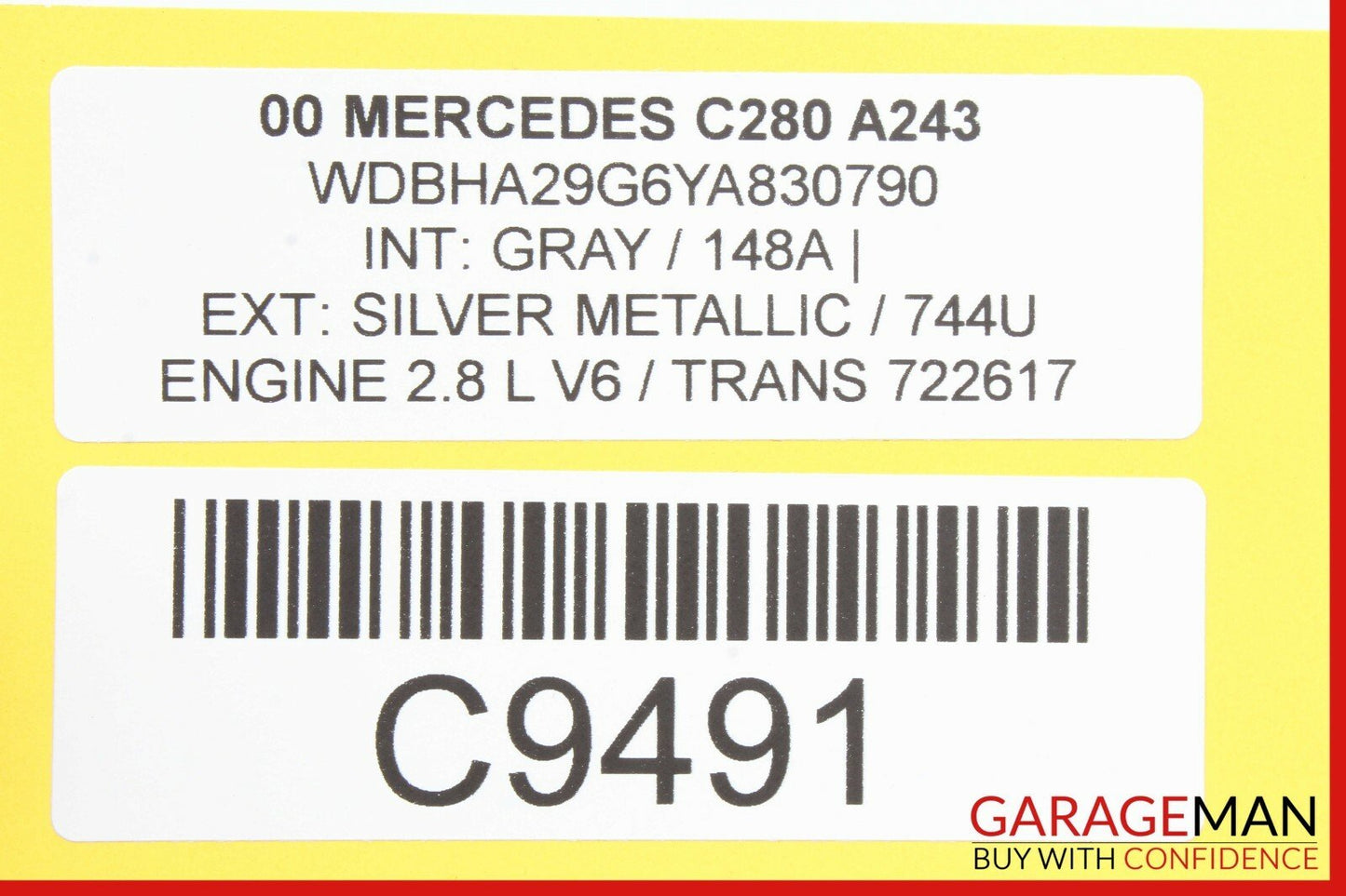 99-00 Mercedes W202 C280 Anti Lock Brake ESP Control Module 0275455932 OEM