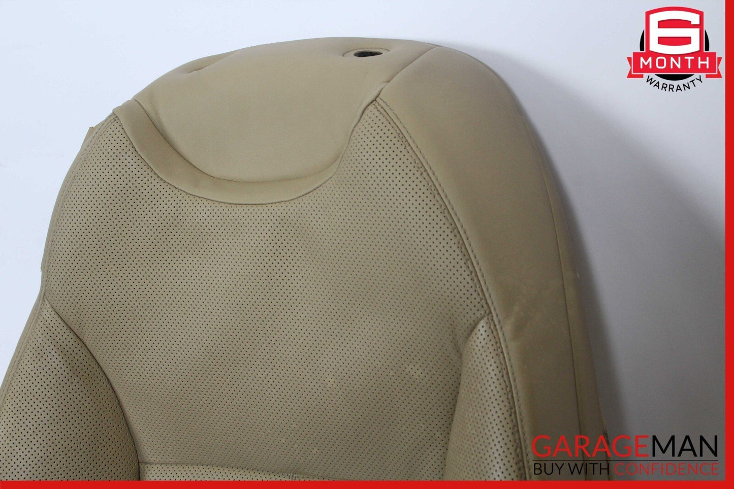07-14 Mercedes W216 CL550 Front Right Top Upper Seat Cushion Cover Brown