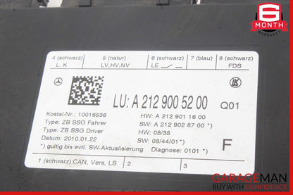 08-18 Mercedes W212 E350 SLK250 C300 Front Left Side Seat Control Module OEM