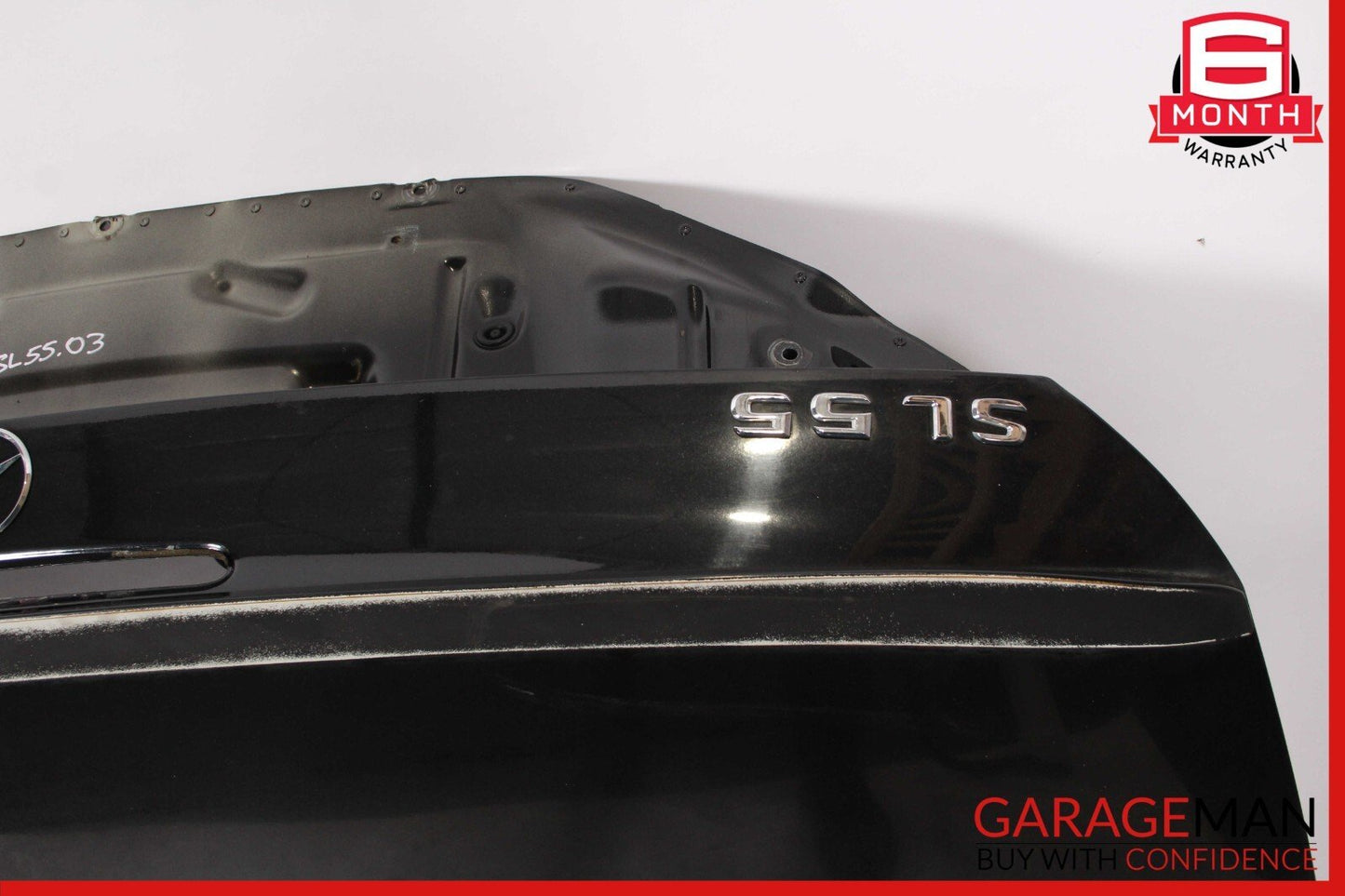 03-11 Mercedes R230 SL500 SL550 Rear Trunk Lid Deck Shell Panel Black OEM