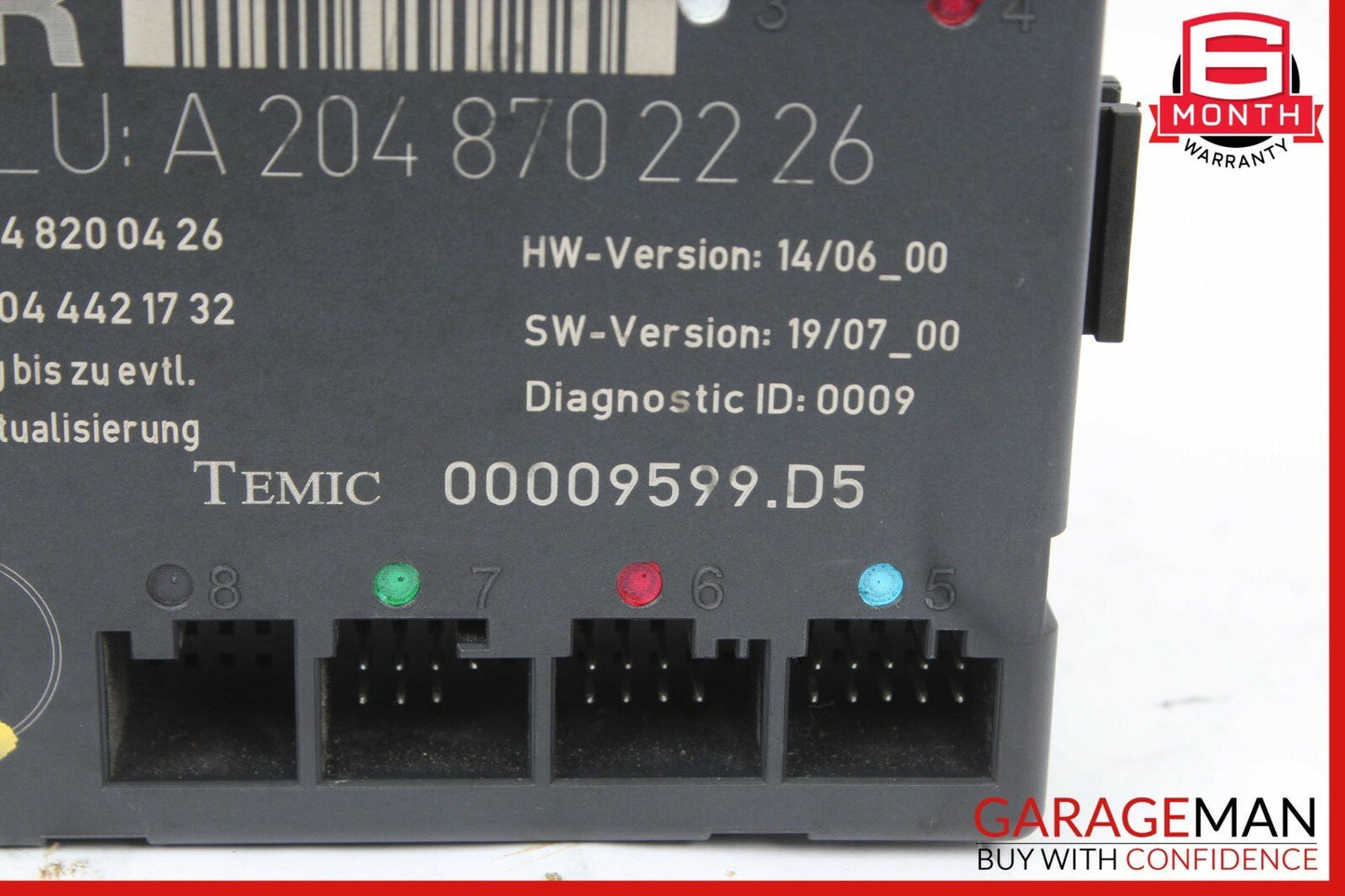 08-18 Mercedes W204 C300 C250 E400 Front Right Side Door Control Module OEM