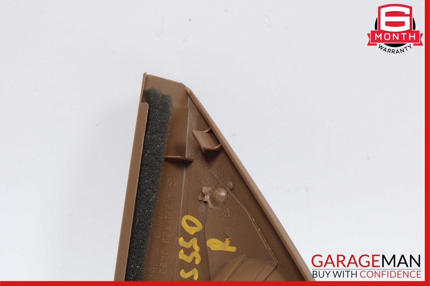 07-13 Mercedes W221 S550 S350 S400 Front Right Tweeter Speaker Trim Cover Brown