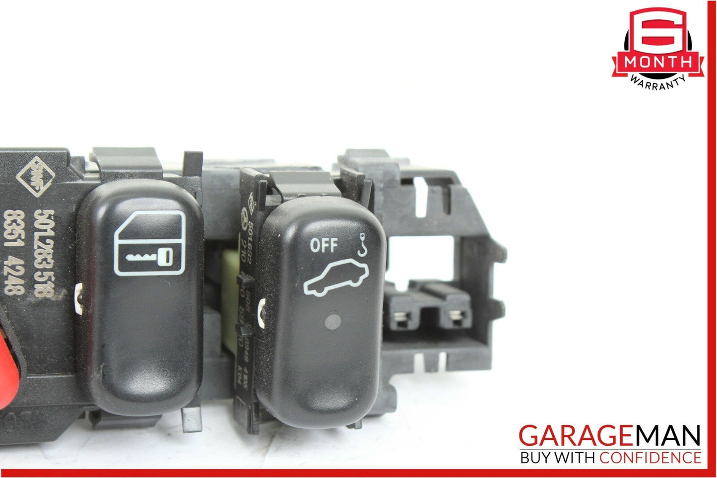 98-03 Mercedes W208 CLK320 CLK430 Hazard Light Door Lock Switch Control Panel