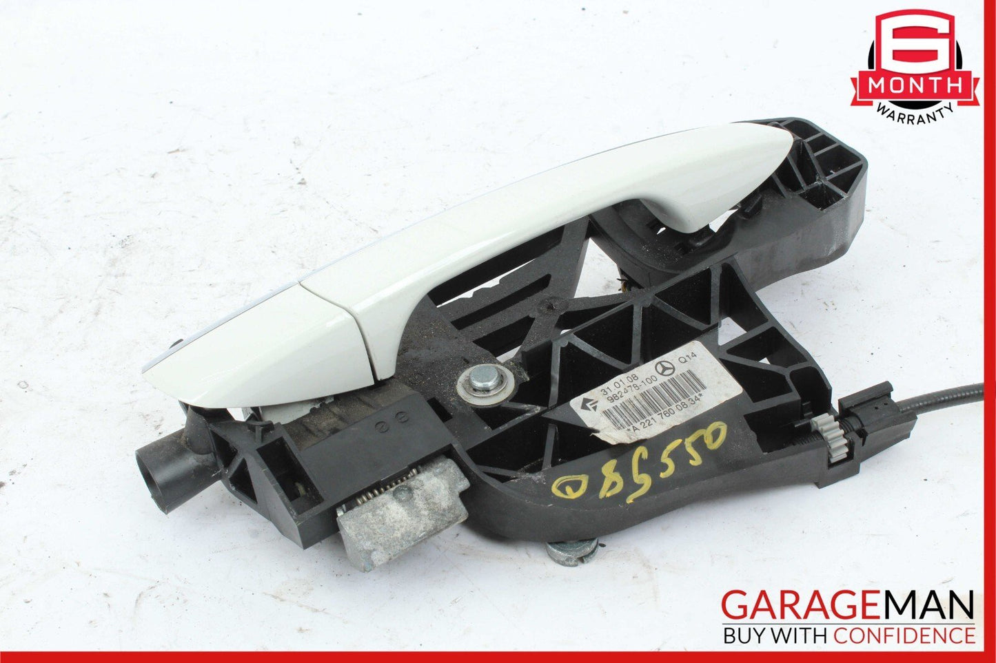 07-13 Mercedes W221 S550 Rear Right Side Exterior Door Handle Keyless Go White