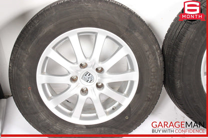 03-10 Porsche Cayenne 955 957 Complete Wheel Tire Rim Set 7.5J x 17 ET53 OEM