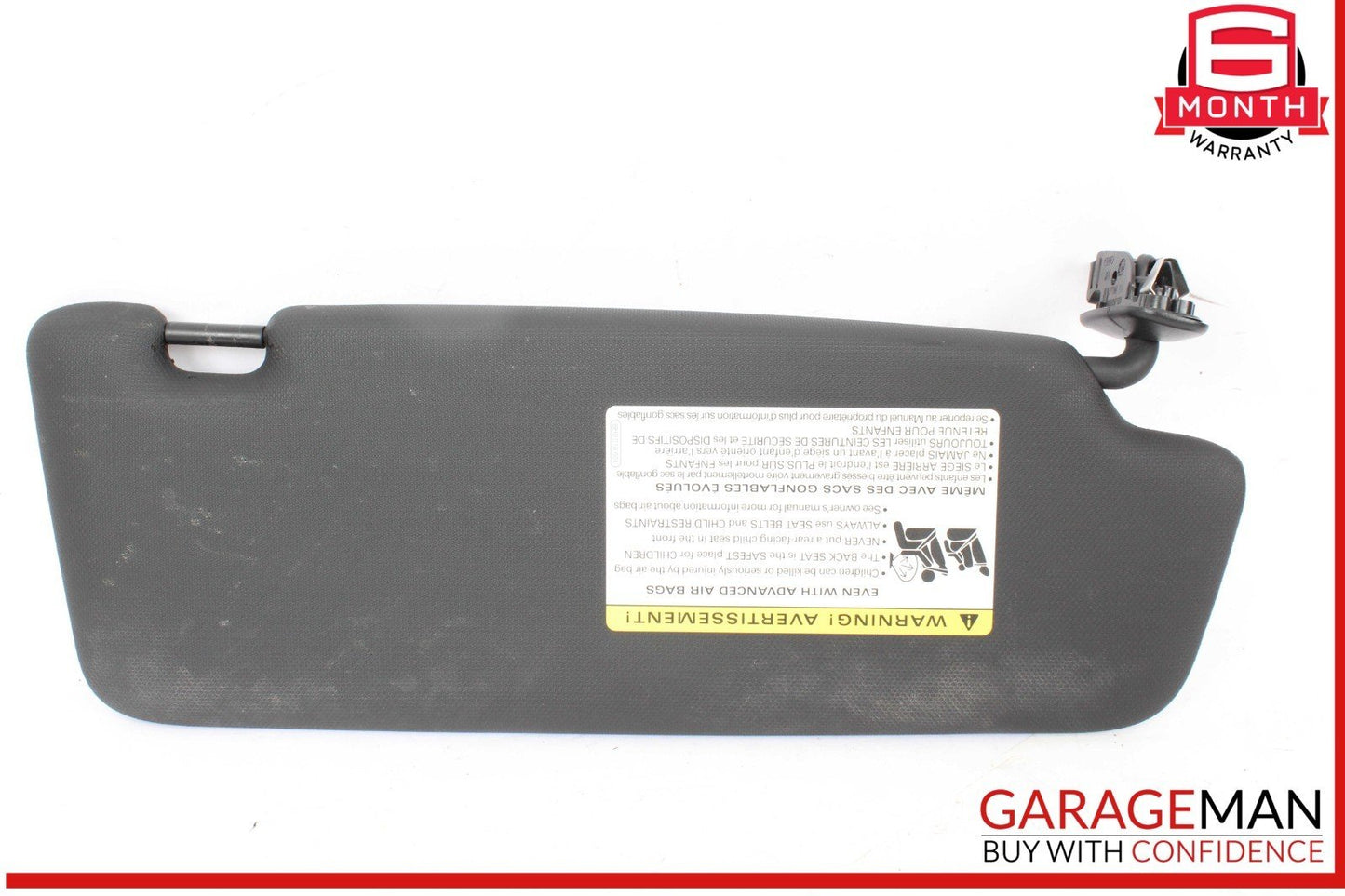 15-18 Audi Q3 Front Left Driver Side Sun Visor Sunvisor Black 8K0857551 OEM