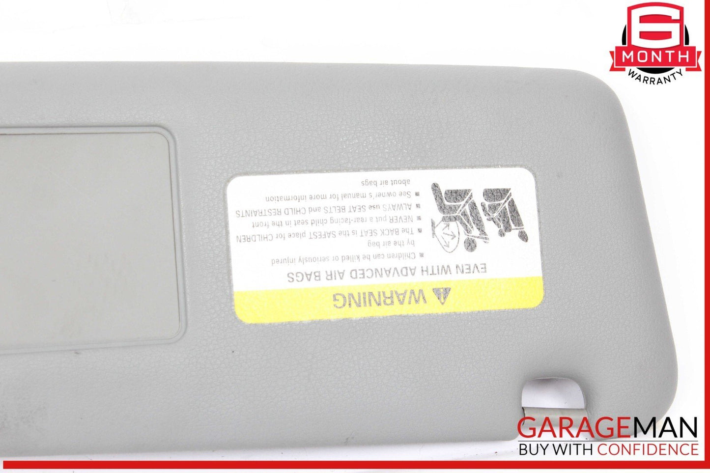 03-10 Porsche Cayenne S 957 Front Right Side Sunvisor Sun Visor Shade Gray OEM