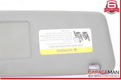 03-10 Porsche Cayenne S 957 Front Right Side Sunvisor Sun Visor Shade Gray OEM