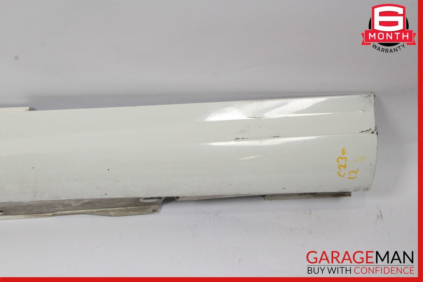 12-14 Mercedes W204 C250 Coupe Sport Left Side Skirt Rocker Moulding Polar White