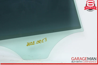 10-16 Mercedes W212 E350 E550 Rear Left Driver Side Door Window Glass OEM