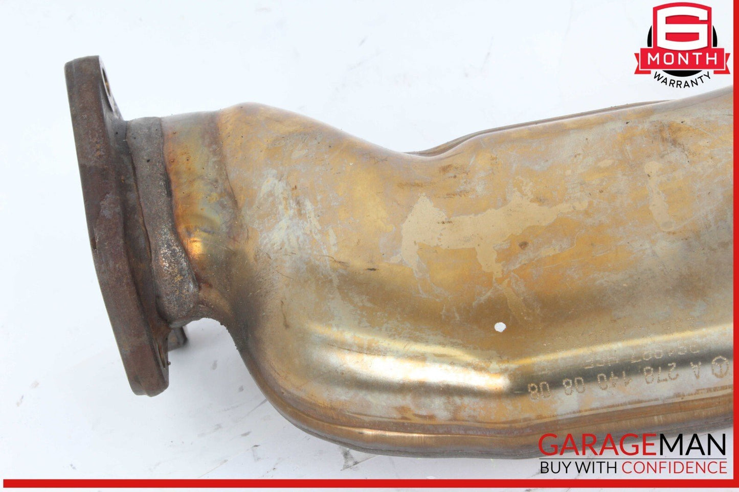 12-18 Mercedes W218 CLS550 4.6L Right Exhaust Pipe Adapter 2781400808 OEM