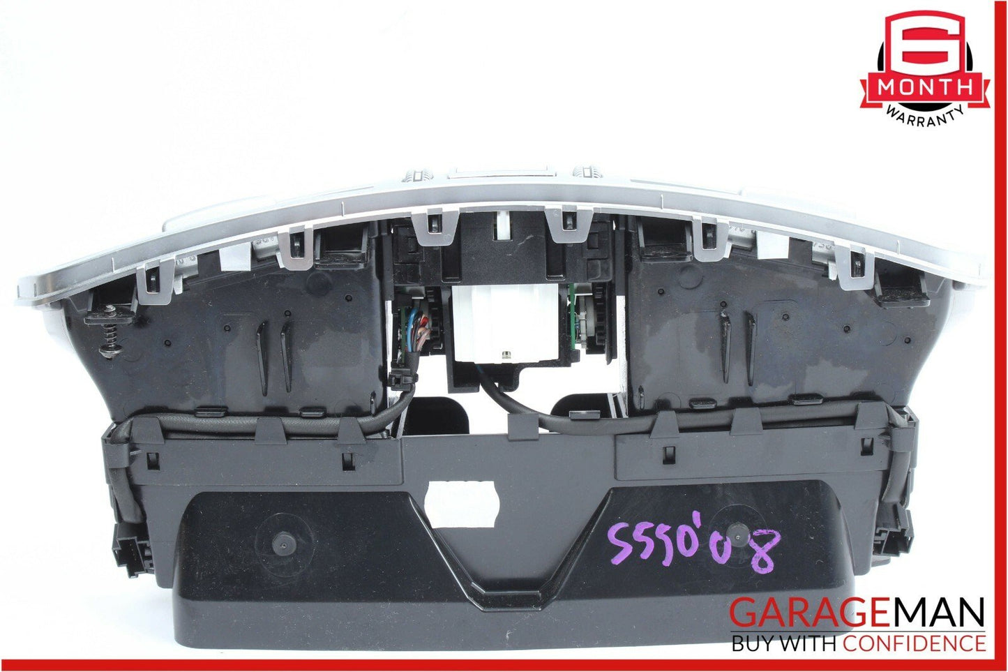 07-13 Mercedes W221 S550 S600 Dash Dashboard Air AC A/C Vent Clock Trim Assembly