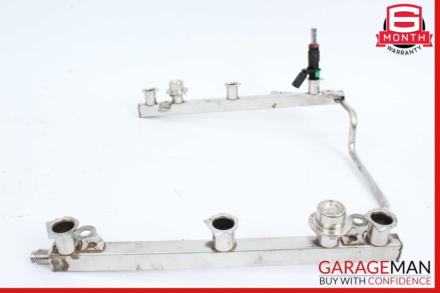 06-11 Mercedes W211 E350 R350 Fuel Injection Rail Line w/ Injectors 2720701395