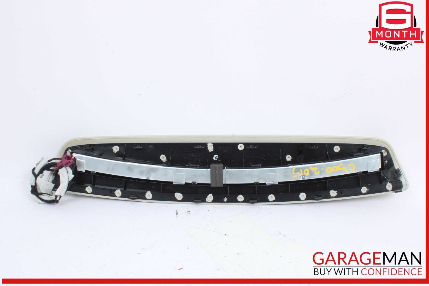 15-20 Mercedes W205 C300 C350e Rear 3rd Third Brake Stop Light w/ Trim OEM