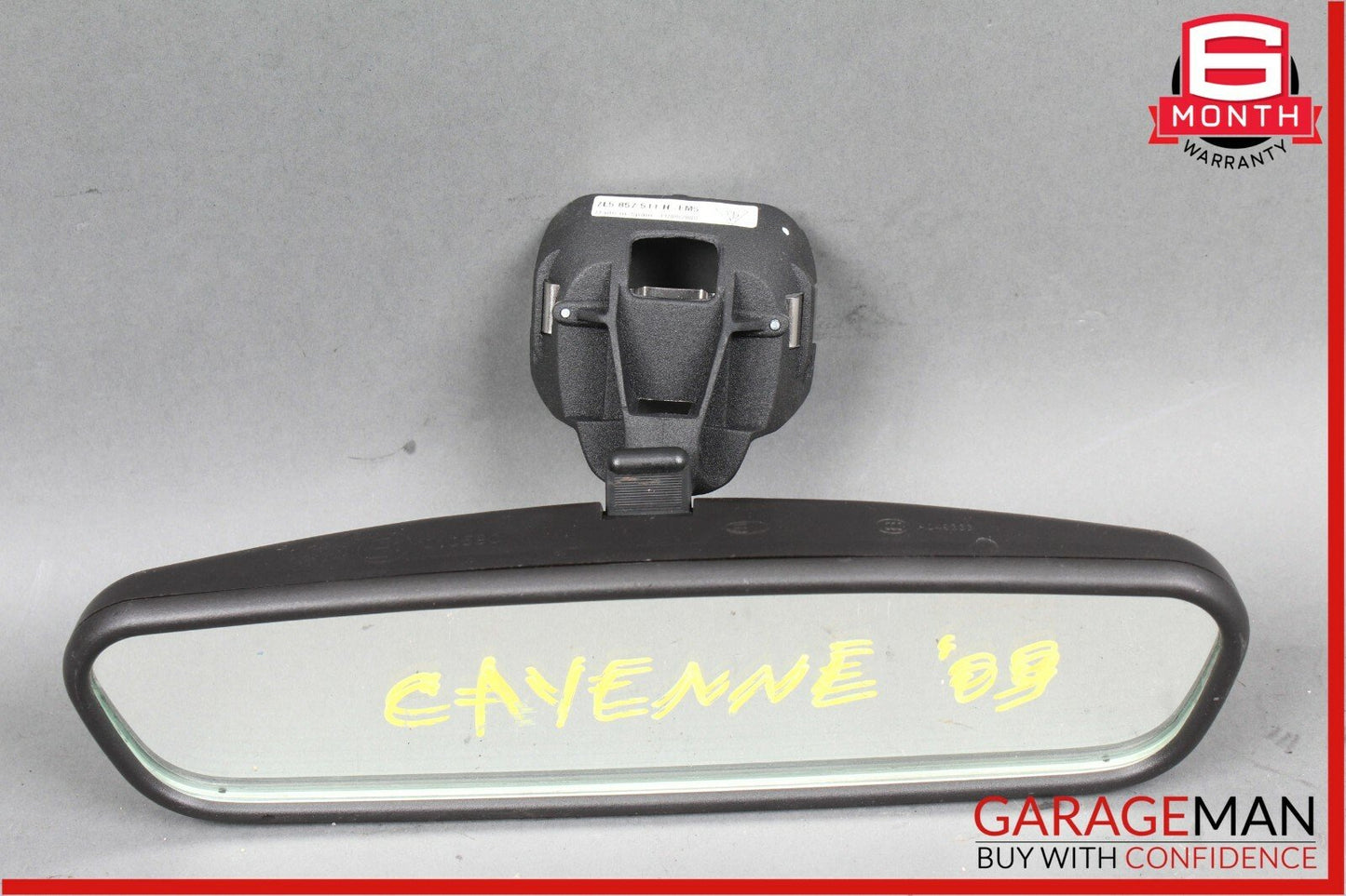 08-10 Porsche Cayenne S 957 Interior Top Upper Rear View Mirror Black OEM
