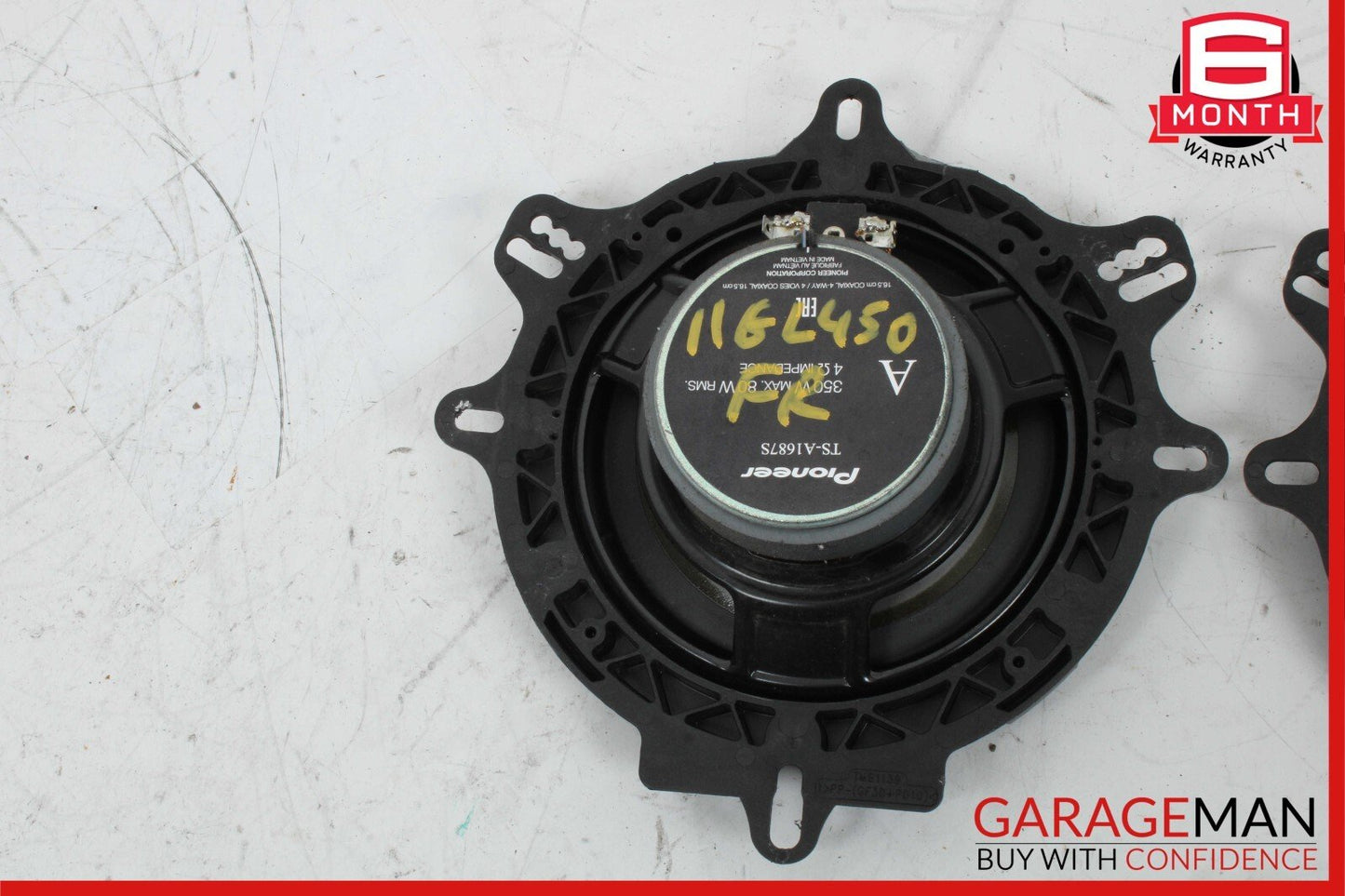 06-13 Mercedes X164 GL450 Pioneer TS-A1687S Front Door Sound Audio Speakers Set