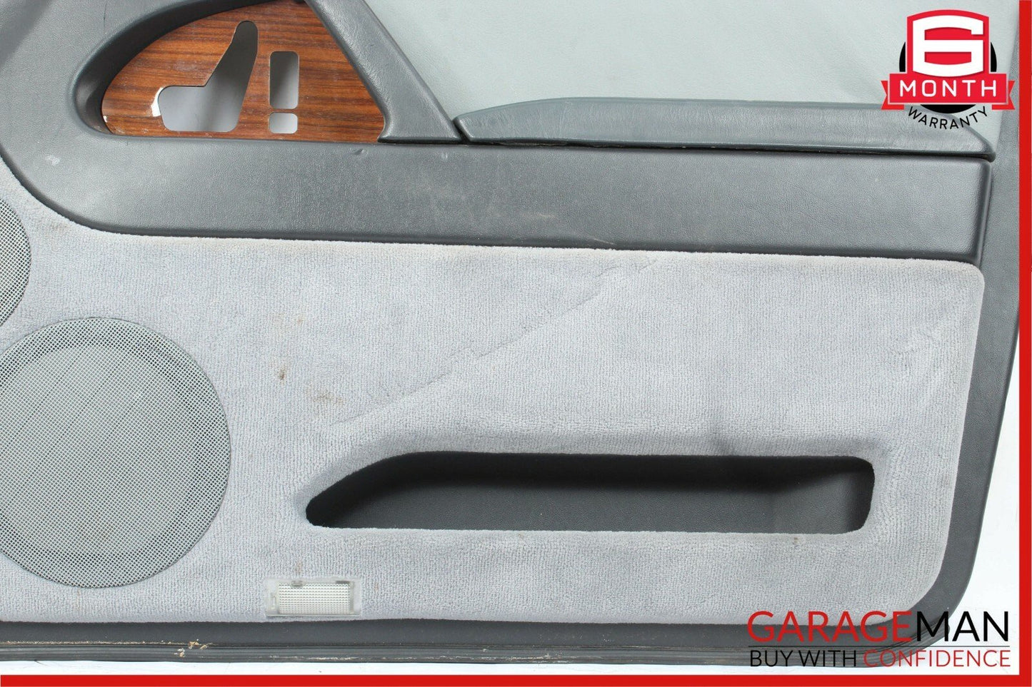 92-99 Mercedes W140 S300 Front Right Side Interior Door Panel Cover Grey OEM