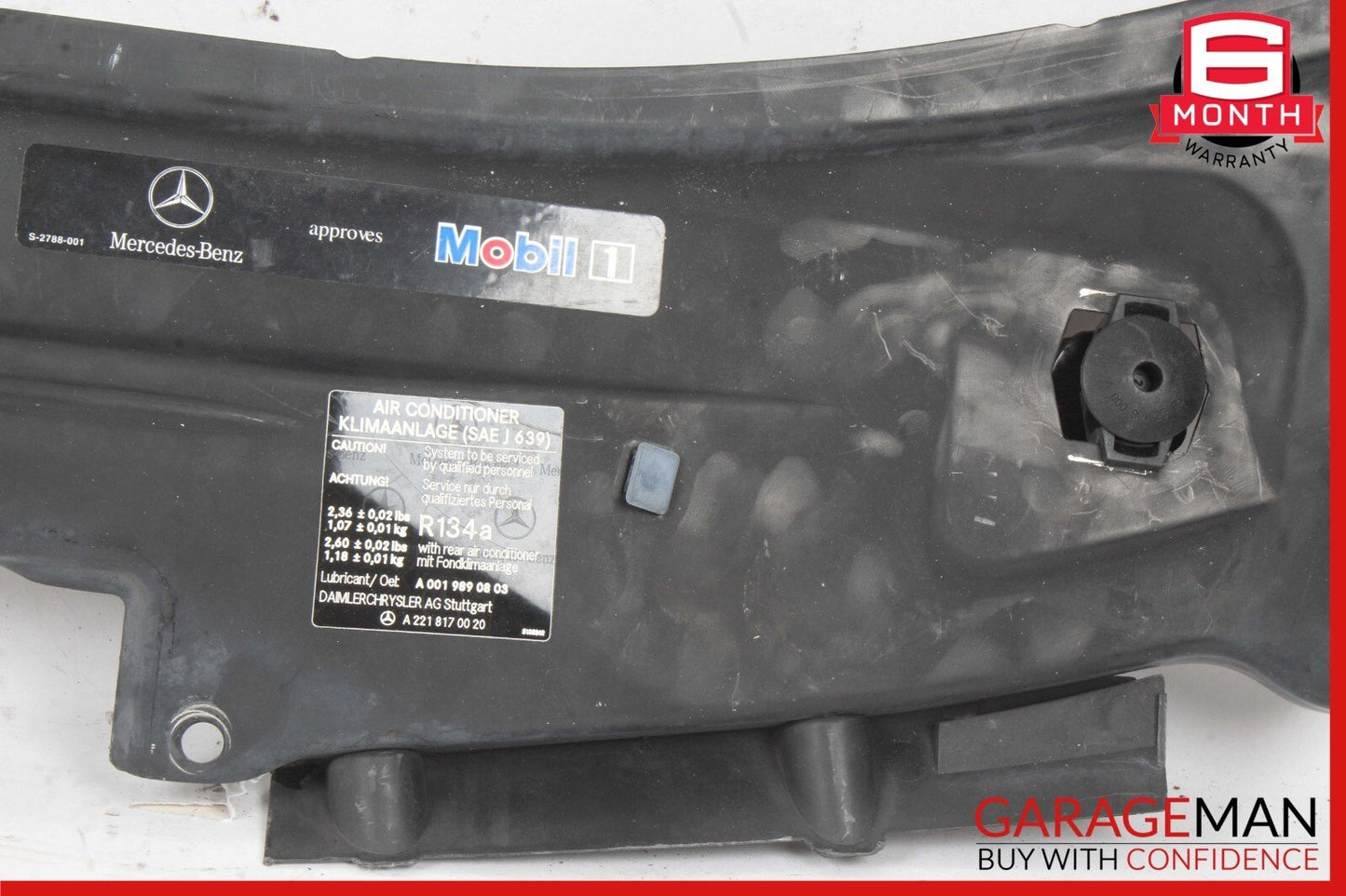 07-09 Mercedes W221 S550 Upper Radiator Core Support Headlight Bracket OEM