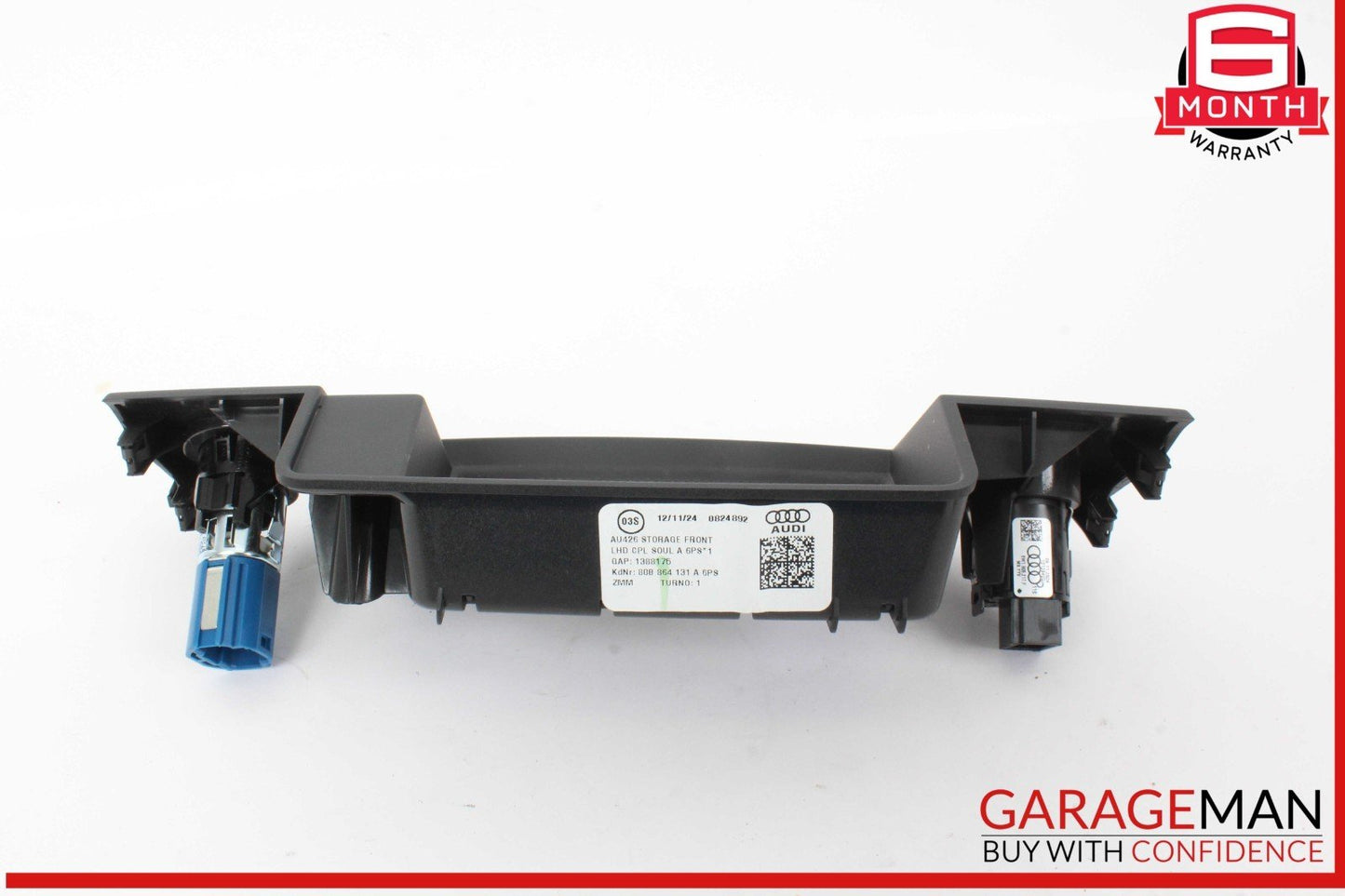 18-25 Audi Q5 Front Center Console Storage Tray Box Cover w/ Start Button OEM