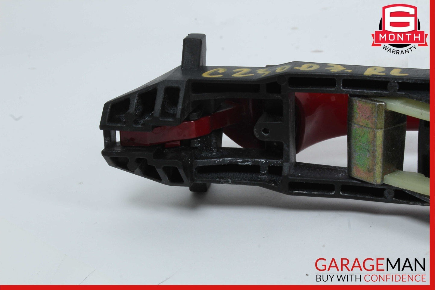01-07 Mercedes W203 C230 Rear Left Driver Side Exterior Door Handle Red OEM