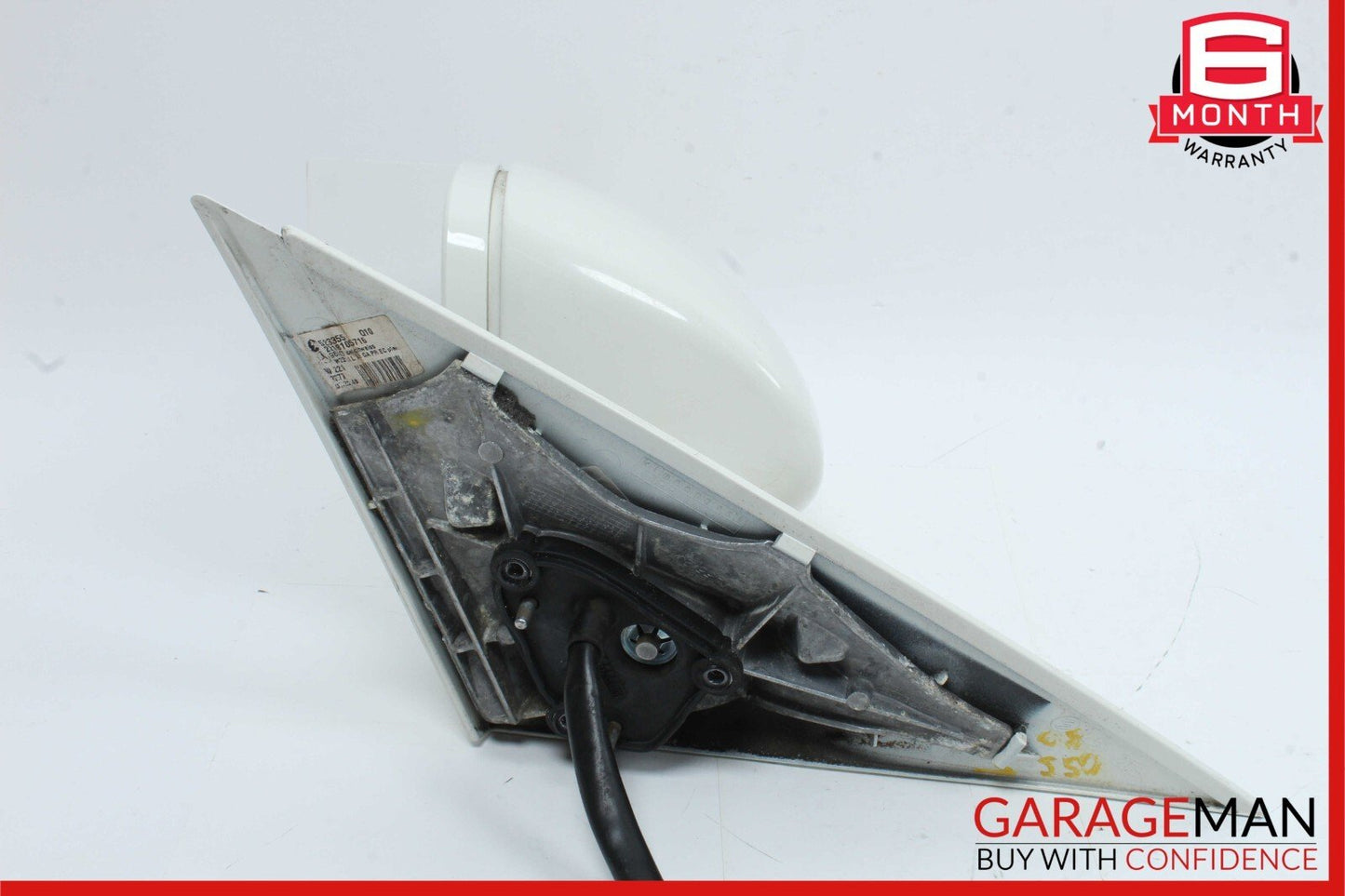 07-09 Mercedes W221 S550 Front Left Side Mirror Rear View Door Calcite White
