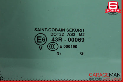 03-06 Porsche Cayenne 955 Rear Left Driver Side Quarter Window Glass OEM