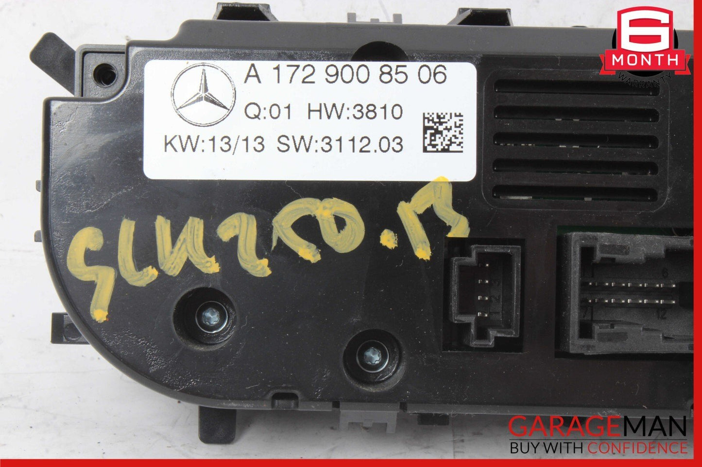 13-16 Mercedes R172 SLK250 SLK350 SLK300 AC A/C Heater Climate Controller Module
