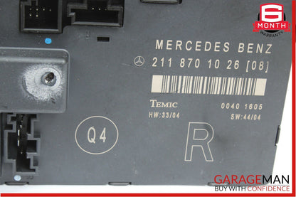 03-09 Mercedes W211 E350 E550 Front Right Passenger Side Door Control Module OEM