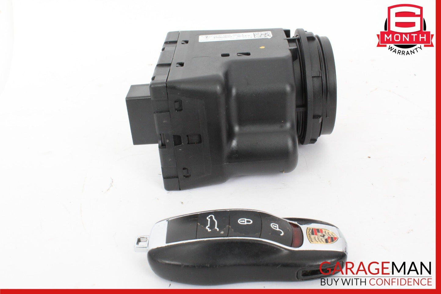 11-18 Porsche Cayenne 958 Start Ignition Switch Module w/ Key OEM