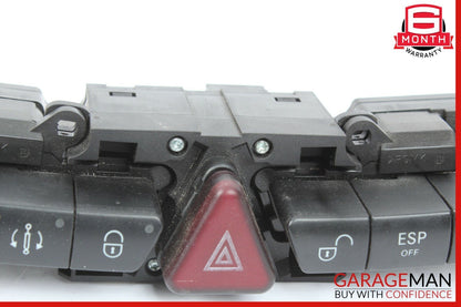 03-06 Mercedes W220 S500 Center Dash ESP Hazard Light Door Lock Switch Control