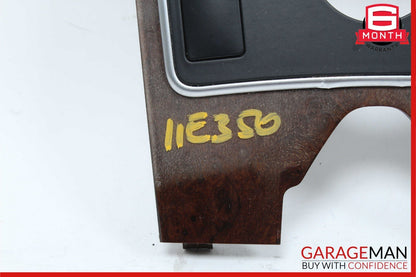 10-13 Mercedes W212 E350 E400 E550 Center Console Switch Trim Cover Bezel Wood