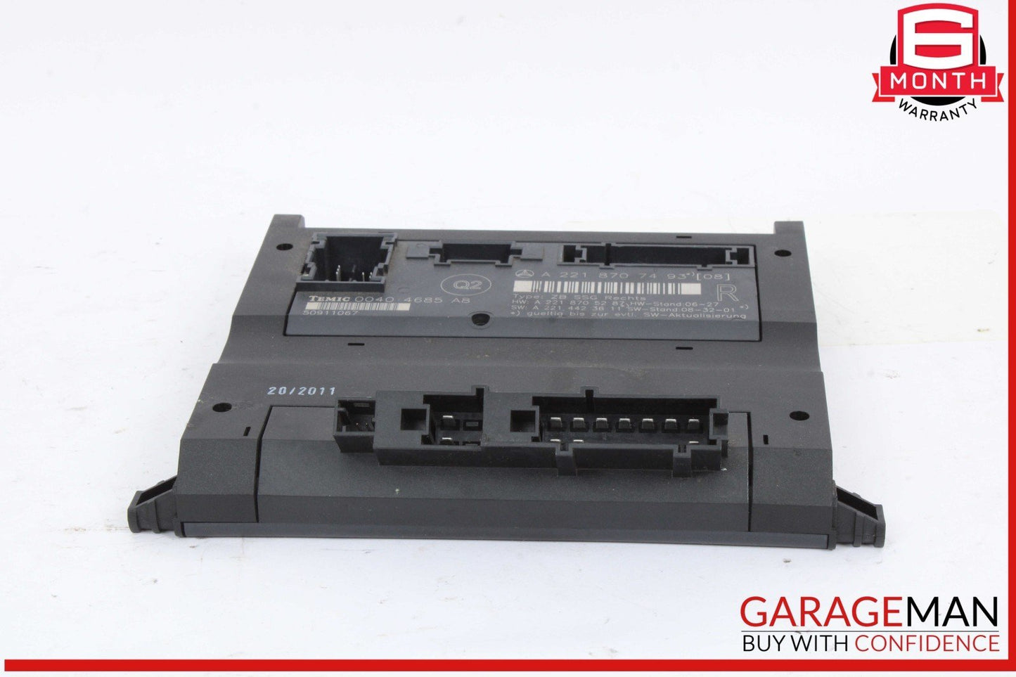 07-13 Mercedes-Benz S400 W221 Front Right Under Seat Control Module 2218707493