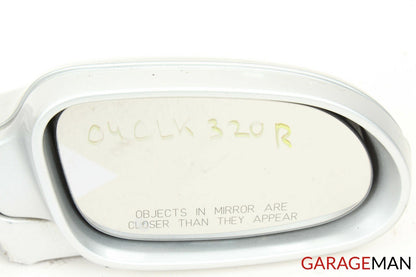03-09 MERCEDES W209 CLK320 FRONT RIGHT SIDE MIRROR DOOR REAR VIEW SILVER OEM