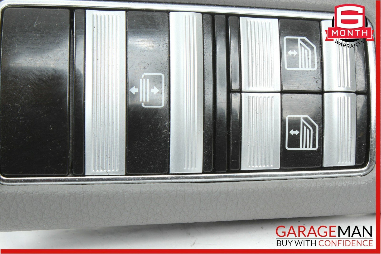 07-13 Mercedes W221 S550 Rear Right Side Door Window Switch Control Trim Grey