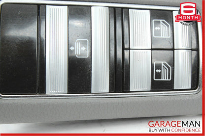 07-13 Mercedes W221 S550 Rear Right Side Door Window Switch Control Trim Grey