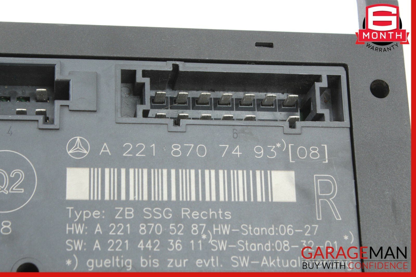07-13 Mercedes W221 S550 S63 AMG Front Right Under Seat Control Module OEM