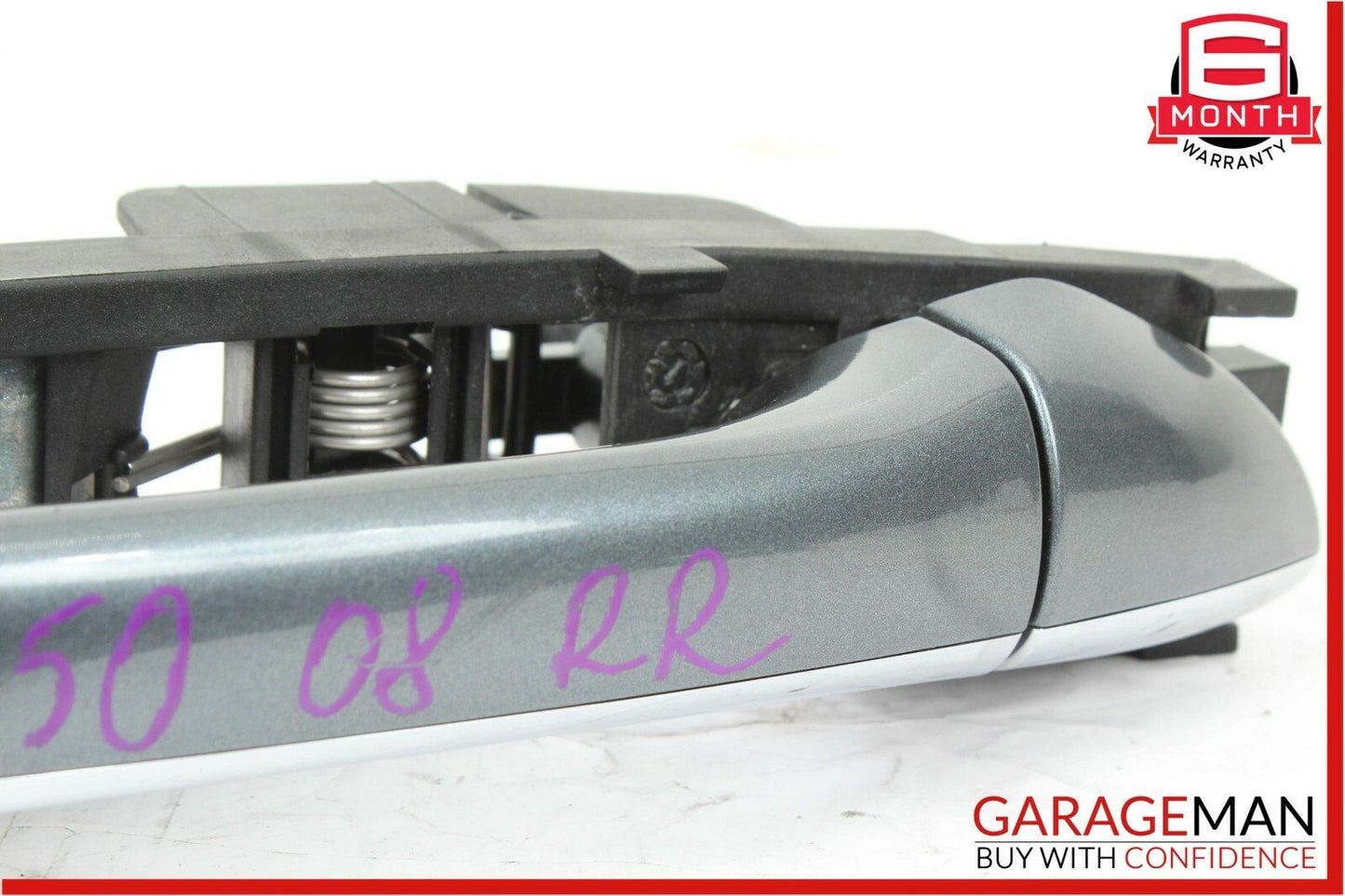 03-09 Mercedes W211 E350 Rear Right Passenger Exterior Door Handle Flintgray
