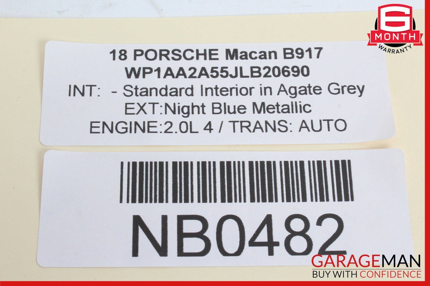 15-18 Porsche Macan Rear Right Side Blind Spot Radar Sensor Control Module Unit